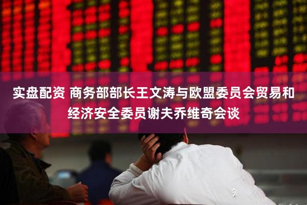 实盘配资 商务部部长王文涛与欧盟委员会贸易和经济安全委员谢夫乔维奇会谈